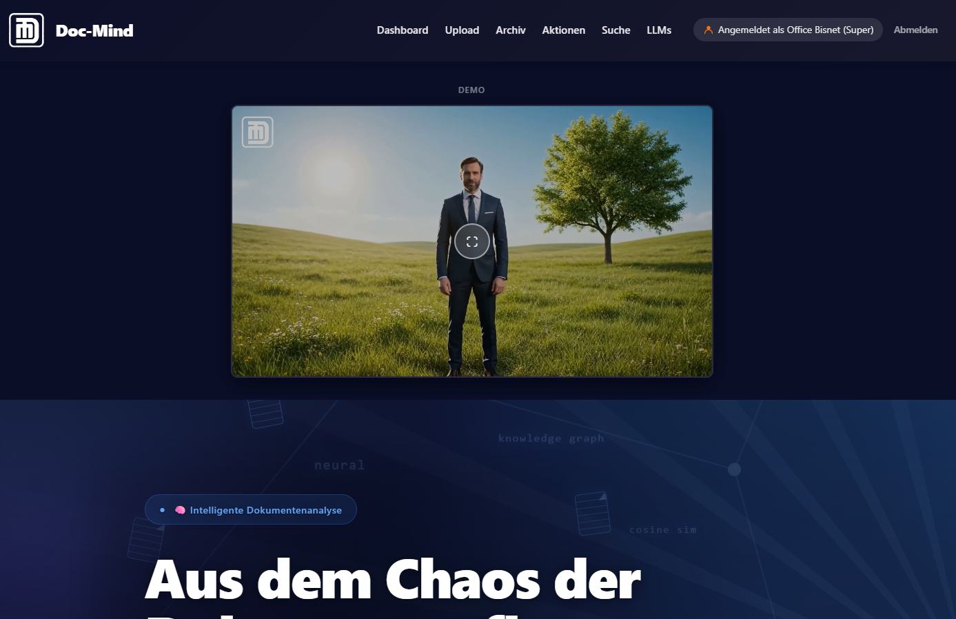 DocMind – Dokumentenansicht mit Auswertung